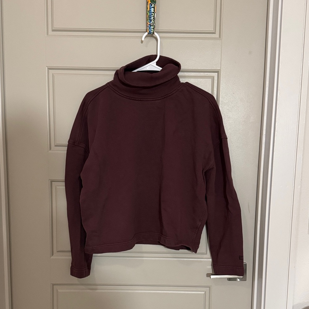 Everlane Women's Burgundy Turtleneck Sweater